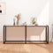 vidaXL - Wandtafel - 180x35x75,5 - cm - gehard - glas - witmarmerkleurig