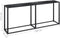 vidaXL - Wandtafel - 180x35x75,5 - cm - gehard - glas - zwartmarmerkleurig