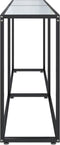 vidaXL - Wandtafel - 180x35x75,5 - cm - gehard - glas - witmarmerkleurig