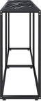 vidaXL - Wandtafel - 180x35x75,5 - cm - gehard - glas - zwartmarmerkleurig