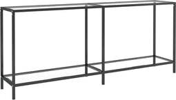 vidaXL - Wandtafel - 180x35x75,5 - cm - gehard - glas - transparant