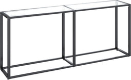 vidaXL - Wandtafel - 180x35x75,5 - cm - gehard - glas - transparant