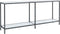 vidaXL - Wandtafel - 180x35x75,5 - cm - gehard - glas - wit