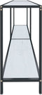 vidaXL - Wandtafel - 180x35x75,5 - cm - gehard - glas - wit