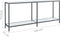 vidaXL - Wandtafel - 180x35x75,5 - cm - gehard - glas - wit