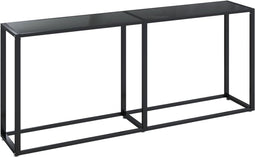 vidaXL - Wandtafel - 180x35x75,5 - cm - gehard - glas - zwart