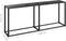 vidaXL - Wandtafel - 180x35x75,5 - cm - gehard - glas - zwart