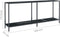vidaXL - Wandtafel - 180x35x75,5 - cm - gehard - glas - zwart