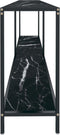 vidaXL - Wandtafel - 180x35x75,5 - cm - gehard - glas - zwart