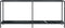 vidaXL - Wandtafel - 180x35x75,5 - cm - gehard - glas - zwart