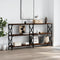 vidaXL - Wandtafel - 200x28x80,5 - cm - bewerkt - hout - bruin - eikenkleur