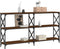 vidaXL - Wandtafel - 200x28x80,5 - cm - bewerkt - hout - bruin - eikenkleur