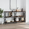 vidaXL - Wandtafel - 200x28x80,5 - cm - bewerkt - hout - gerookt - eikenkleurig