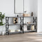 vidaXL - Wandtafel - 200x28x80,5 - cm - bewerkt - hout - grijs - sonoma - eikenkleurig