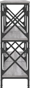 vidaXL - Wandtafel - 200x28x80,5 - cm - bewerkt - hout - grijs - sonoma - eikenkleurig