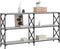 vidaXL - Wandtafel - 200x28x80,5 - cm - bewerkt - hout - grijs - sonoma - eikenkleurig