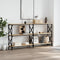 vidaXL - Wandtafel - 200x28x80,5 - cm - bewerkt - hout - sonoma - eikenkleurig
