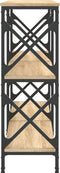 vidaXL - Wandtafel - 200x28x80,5 - cm - bewerkt - hout - sonoma - eikenkleurig