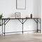 vidaXL - Wandtafel - 200x29x75 - cm - bewerkt - hout - bruin - eikenkleur
