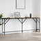 vidaXL - Wandtafel - 200x29x75 - cm - bewerkt - hout - gerookt - eikenkleurig
