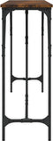 vidaXL - Wandtafel - 200x29x75 - cm - bewerkt - hout - gerookt - eikenkleurig