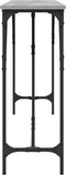vidaXL - Wandtafel - 200x29x75 - cm - bewerkt - hout - grijs - sonoma - eikenkleurig