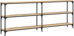 vidaXL - Wandtafel - 200x29x75 - cm - bewerkt - hout - sonoma - eikenkleurig