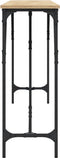 vidaXL - Wandtafel - 200x29x75 - cm - bewerkt - hout - sonoma - eikenkleurig
