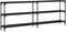 vidaXL - Wandtafel - 200x29x75 - cm - bewerkt - hout - zwart