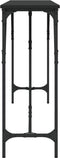 vidaXL - Wandtafel - 200x29x75 - cm - bewerkt - hout - zwart