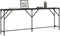 vidaXL - Wandtafel - 200x29x75 - cm - bewerkt - hout - zwart