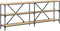vidaXL - Wandtafel - 200x30x75 - cm - bewerkt - hout - en - ijzer - sonoma - eikenkleur