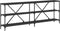 vidaXL - Wandtafel - 200x30x75 - cm - bewerkt - hout - en - ijzer - zwart