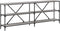 vidaXL - Wandtafel - 200x30x75 - cm - bewerkt - hout - en - ijzer - grijs - sonoma - eiken