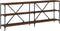 vidaXL - Wandtafel - 200x30x75 - cm - bewerkt - hout - en - ijzer - bruin - eikenkleur