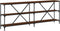 vidaXL - Wandtafel - 200x30x75 - cm - bewerkt - hout - en - ijzer - bruin - eikenkleur