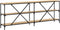 vidaXL - Wandtafel - 200x30x75 - cm - bewerkt - hout - en - ijzer - sonoma - eikenkleur