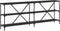 vidaXL - Wandtafel - 200x30x75 - cm - bewerkt - hout - en - ijzer - zwart