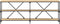 vidaXL - Wandtafel - 200x30x75 - cm - bewerkt - hout - en - ijzer - sonoma - eikenkleur