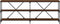 vidaXL - Wandtafel - 200x30x75 - cm - bewerkt - hout - en - ijzer - bruin - eikenkleur