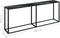 vidaXL - Wandtafel - 200x35x75,5 - cm - gehard - glas - zwartmarmerkleurig