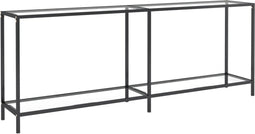 vidaXL - Wandtafel - 200x35x75,5 - cm - gehard - glas - transparant