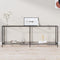 vidaXL - Wandtafel - 200x35x75,5 - cm - gehard - glas - transparant