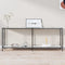 vidaXL - Wandtafel - 200x35x75,5 - cm - gehard - glas - wit