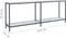 vidaXL - Wandtafel - 200x35x75,5 - cm - gehard - glas - wit