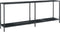 vidaXL - Wandtafel - 200x35x75,5 - cm - gehard - glas - zwart