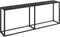 vidaXL - Wandtafel - 200x35x75,5 - cm - gehard - glas - zwart