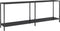 vidaXL - Wandtafel - 200x35x75,5 - cm - gehard - glas - zwart