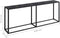 vidaXL - Wandtafel - 200x35x75,5 - cm - gehard - glas - zwart
