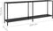 vidaXL - Wandtafel - 200x35x75,5 - cm - gehard - glas - zwart